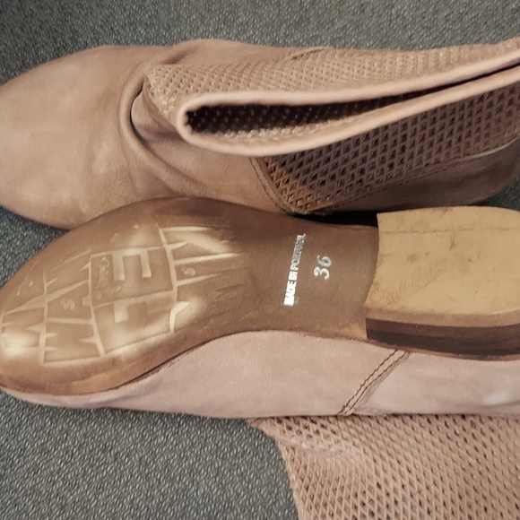 NEW Womens FELMINI Perforated Leather Booties - Picture 5 of 6